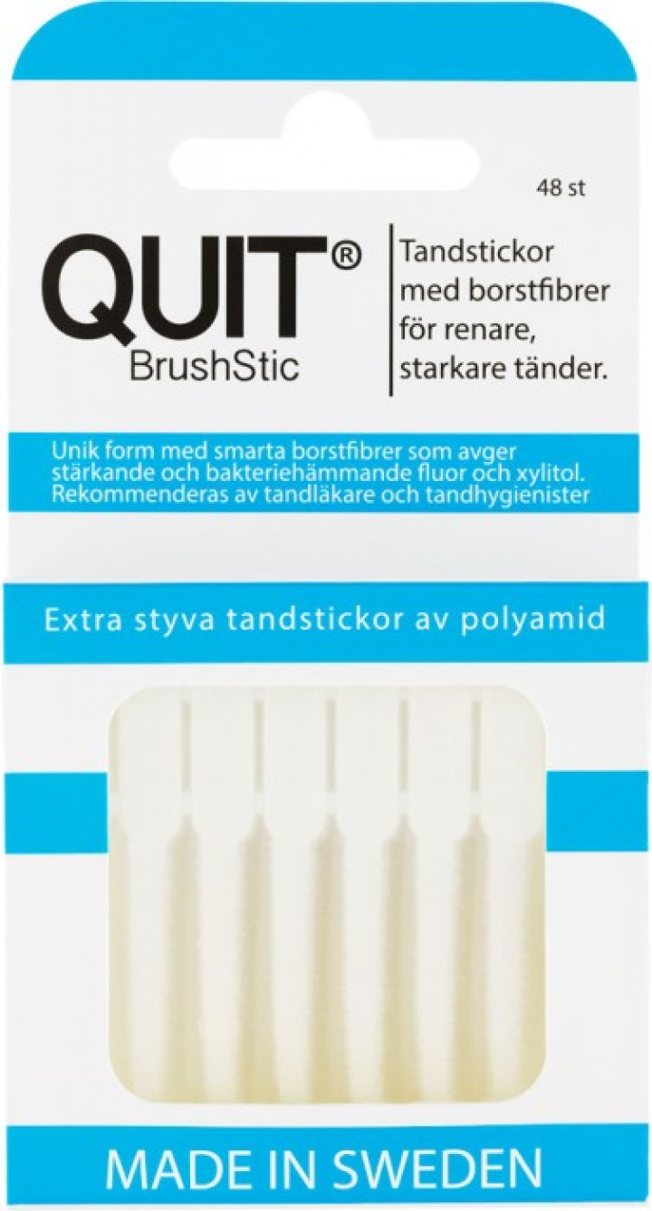 Quit Brushstic Tandstickor 48 st i gruppen MUNVÅRD / Tandtråd & Tandpetare / Tandsticka hos Tandshopen.se ZupperWorld AB (23234234)